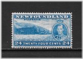Turquoise Blue 1937 Newfoundland Stamp
