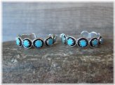 Southwestern Turquoise Hoop Earrings by Booqua