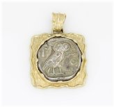 Owl of Wisdom Coin Pendant