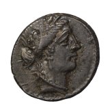 Hostilius Denarius - Ancient Roman Republic Silver Coin (55 BC)