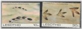 Lesotho Prehistoric Footprints Stamps