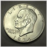 Satin Silver Ike Dollar