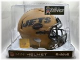 Gridiron Glory: Autographed New York Jets Salute To Service Mini Helmet