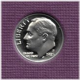 Proof Roosevelt Dime (1985-S)