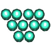 Turquoise Glow: Underwater LED Tea Lights for Weddings (Pack of 10)