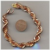 Copper Coated Steel Rope Chain Bracelet