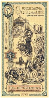 Dakota Gold Foil Note