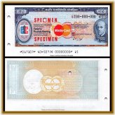 Euro Traveler Sterling Specimen Cheque