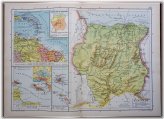 Colonial Cartography of South America: Suriname & Dutch Antilles 1927