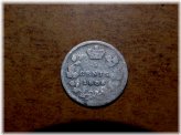 Vintage Canadian Silver Five Cent Coin (1886)