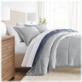 Dreamscape Reversible Comforter Set - All Season Easy Care Down Alt