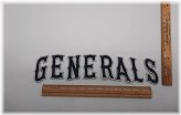 Generals Legacy Jersey Patch Collection