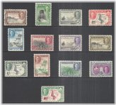 Nyasaland Protectorate 1945 Short Set Stamp Collection