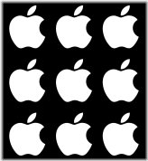 Orchard Adornments: Set of 9 Small Apple Vinyl Decals