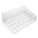 Clear Cosmetic Display Stand - 40 Slot Lipstick Organizer