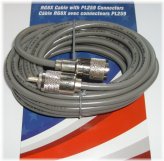 Astatic Mini8 9-Foot Coaxial Cable with Soldered PLs