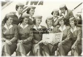 Vintage TWA Stewardess Twins Photo
