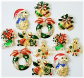 Festive Holiday Pin Set