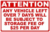 Overdue Vehicle Storage Fee Notice
