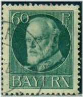 Bavaria Stamp #107 - Used, Very Fine