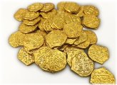 Golden Pirate Treasure Coins Set