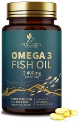 Triple Potency Fish Oil Capsules with EPA & DHA (2400mg)