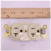 Ivory 20A 125V Duplex Outlet
