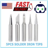 Precision Soldering Kit with 5 Interchangeable Iron Tips