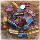 Tiger's Eye Rough Assortment with Bonus Gemstone