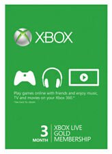 Gold Rush Gaming Gift Card - 3 Months of Xbox Live Membership, Quick Delivery