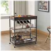 Wine and Dine Rolling Cart