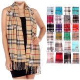 Cozy Cashmere Checkered Wrap