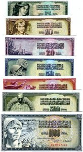 Yugoslavian Banknote Collection (1968-1986) - UNC Condition