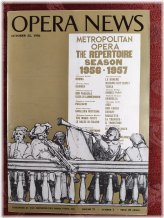 Metropolitan Opera News Magazine - October 22, 1956 Edition