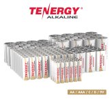 EcoPower Non-Rechargeable Alkaline Batteries - Multi-Pack (AAA, AA, C