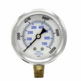 Stainless Steel Glycerin-Filled Pressure Gauge