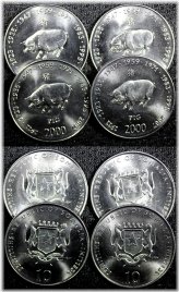 Somalia Pig 10 Shillings Coin