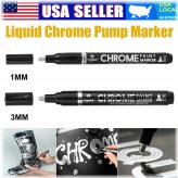 ChromeCraft Marker Set - Silver Pump Paint for Drawing & Lettering on Glass, Plastic, and Blackboard