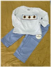 Gingham Turkey Shirt and Pants Set