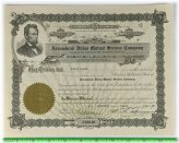 Arrowhead Villas California Stock Certificate - Abraham Lincoln