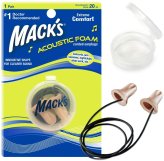 Mack's Acoustic Foam Earplugs with Travel Case and Cord