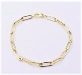 Golden Paperclip Link Bracelet