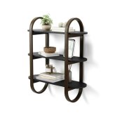 Modern Wall Shelf in Black-Walnut