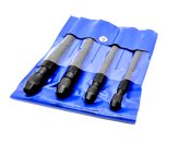 Precision Grip Pin Set: 4 Hollow Handle Vises with Black Finish and Multiple Chuck Sizes