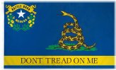 Nevada Gadsden Flag - Don't Tread On Me Tea Party Snake Design