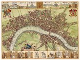 London Historical Map - 1680's Cityscape