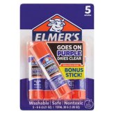 Purple Vanishing Glue Sticks by Elmer's, Pack of 5