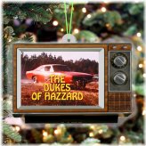 Retro TV Car Holiday Ornament