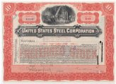 Vintage United States Steel Corporation Stock Certificate