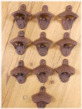 Rustic Wall Mounted Bottle Opener Set